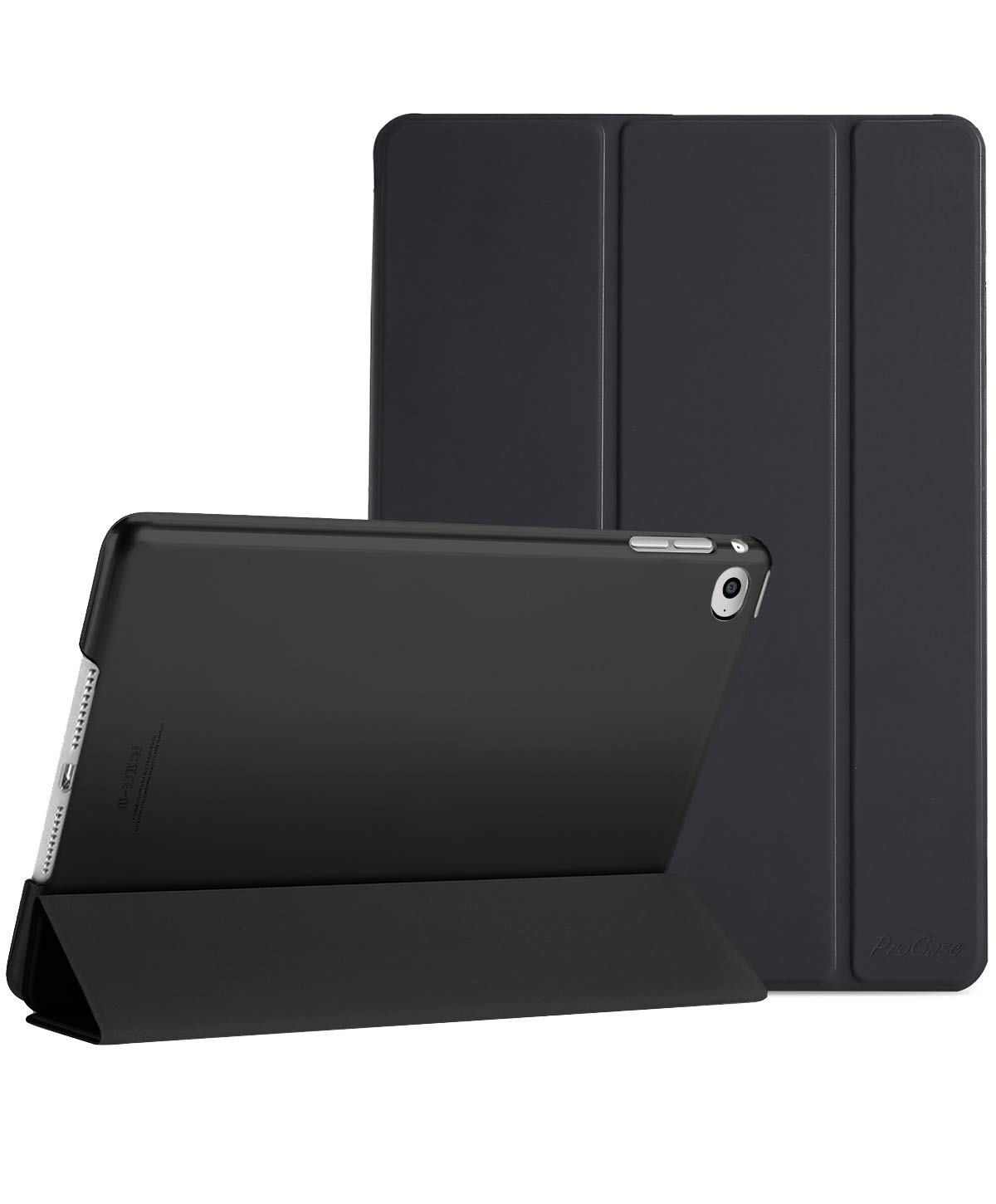 ProCase iPad Air 2(2014発売)ケース スマート 超スリム スタンド フォリオ保護ケース 半透明フロスト バックカバー  対応端末：Apple iPad Air 9.7